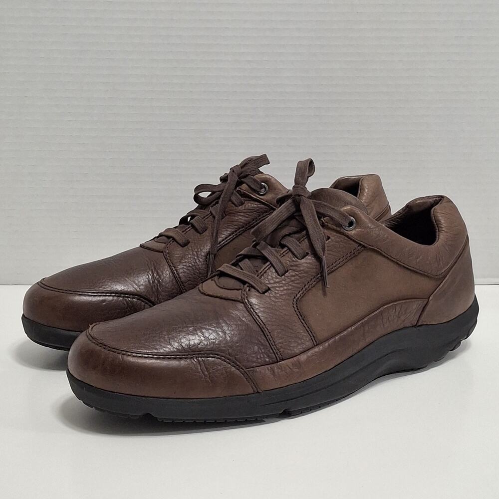 Rockport Adidas Adiprene Brown Leather Comfort Shoes Men's Size 12